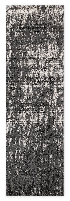 Fresh Washable Grey & White Distressed Rug - 2'0\" x 6'7\"