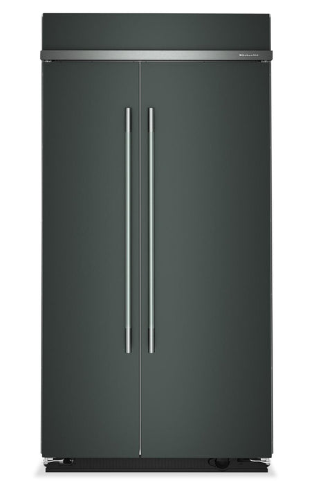 Kitchenaid 42\" 25.5 Cu. Ft. Built-In Side-by-Side Refrigerator with Platinum Interior – Juniper - KBSN742SJP 