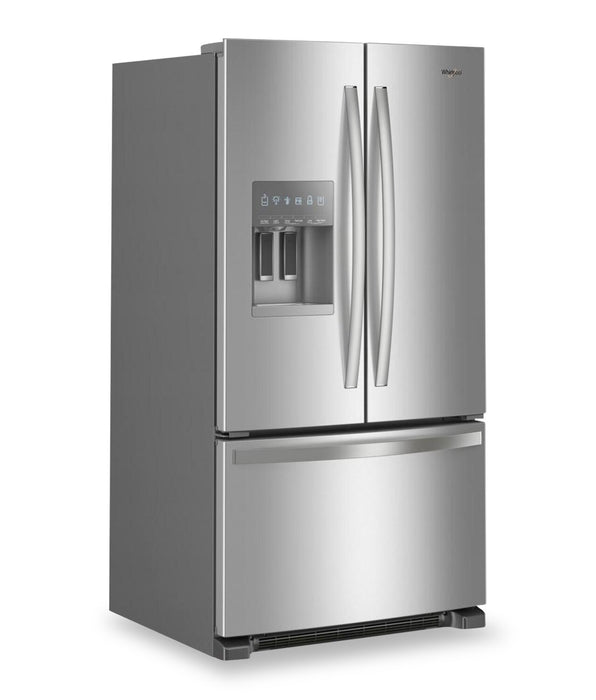 Whirlpool 36\" 25 Cu. Ft. French-Door Refrigerator with Ice and Water Dispenser - WRFF3436RZ