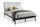Milan Platform Bed with Headboard & Frame,  Mid-Century Modern, Black - Full Size