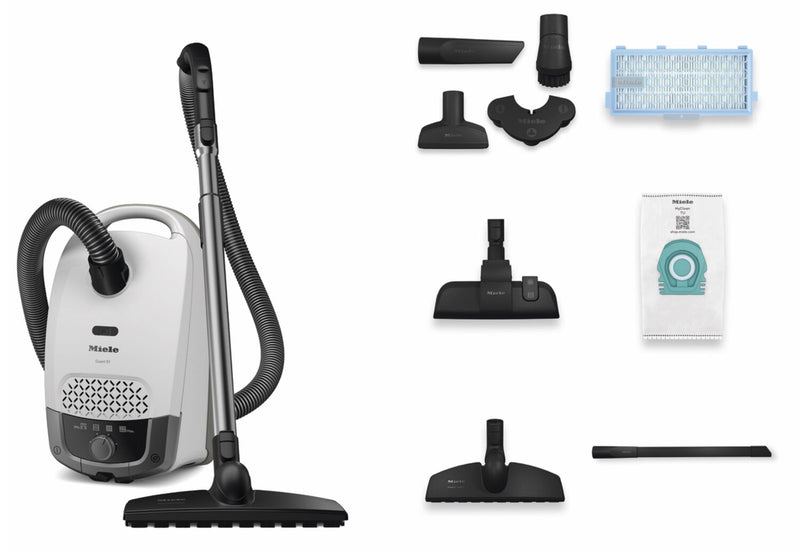 Miele Guard S1 Parquet Flex Canister Vacuum with Bag – Brilliant White - 41TRE034CDN