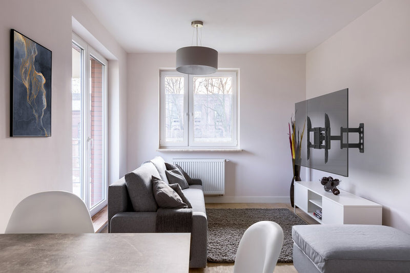 Seneca SSA31 Full Motion Single Stud TV Wall Mount for 25\" to 70\" TVs – Black