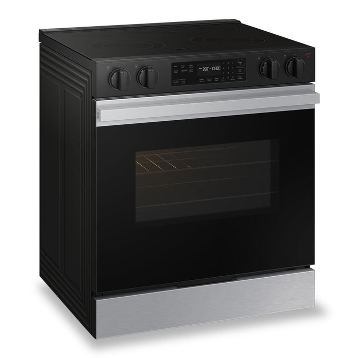 Samsung 6.3 Cu. Ft. Smart Electric Slide In Range with Voice Control  - Stainless Steel - NSE6DG8100SRAC