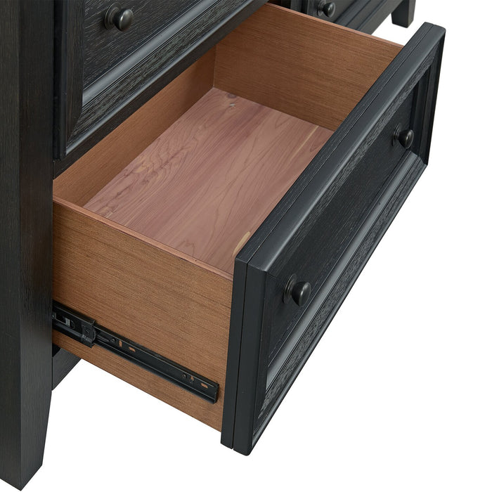 Casa Bedroom 8-Drawer Dresser, 54\"W x 44\"H, Wood - Black