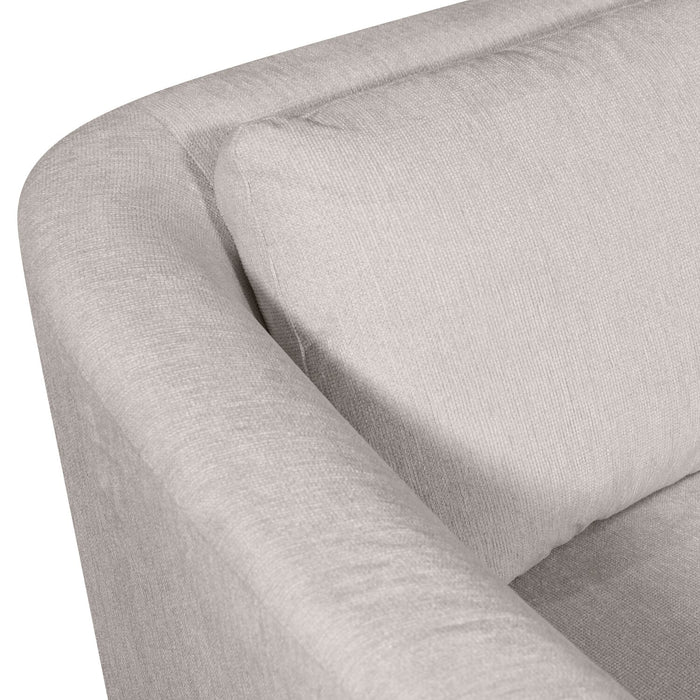 Envy 3-Piece Left-Facing Chenille Fabric Sleeper Sectional with Storage Chaise - Fog Grey