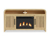 Lenore 60\" Electric Fireplace TV Stand with Storage - Natural