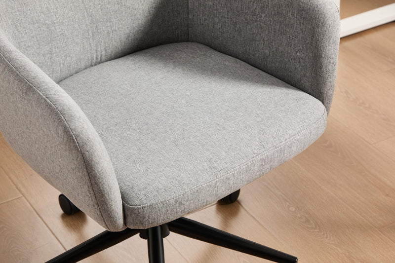 Stevie 23\" Swivel Office Chair with Adjustable Height – Grey 