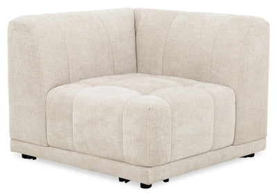 Kort & Co. Oaklyn Modular 38.5" Fabric Corner Chair with Tufted Seat Cushion – Beige | Fauteuil en coin modulaire Oaklyn Kort & Co. de 38,5 po en tissu avec coussin de siège capitonné - beige