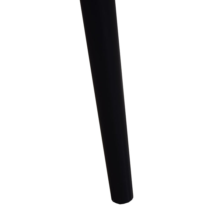 Astro Dining Chair with Curved Spindle-Back - Black