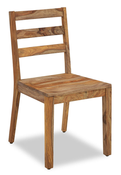 Indie 5pc Dining Set with Table & 4 Chairs, 70-94\"W Extension - Natural