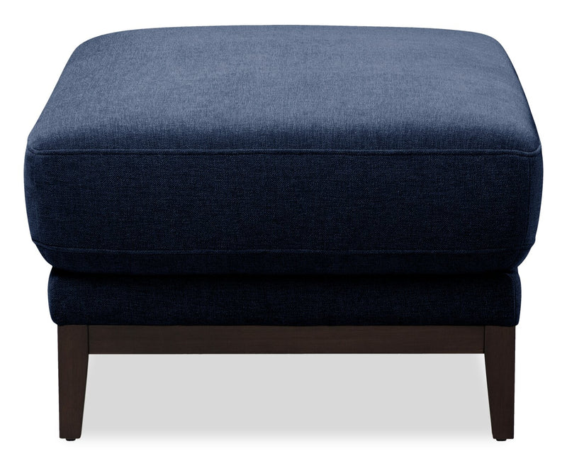 Horizon 44.09\" Fabric Ottoman - Navy