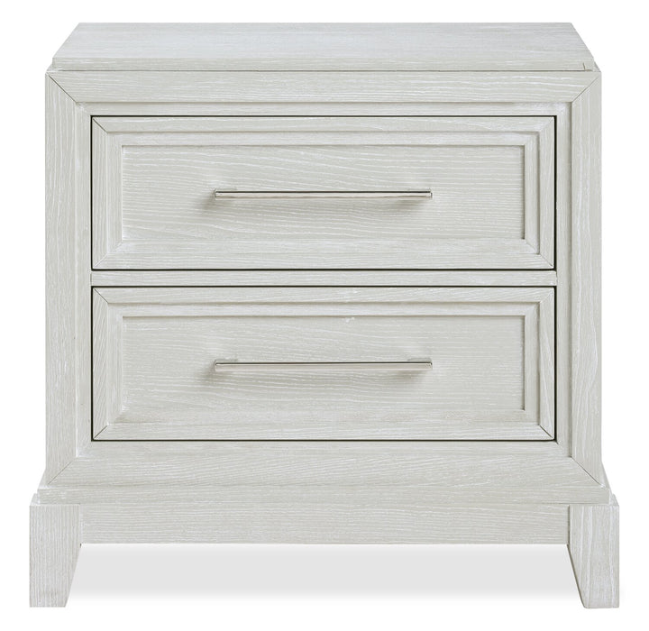 Vida Bedside 2-Drawer Nightstand, 27\"W x 28\"H - Sand