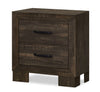 ["Ethan Bedside 2-Drawer Nightstand, 22\"W x 23\"H - Rustic Brown"]