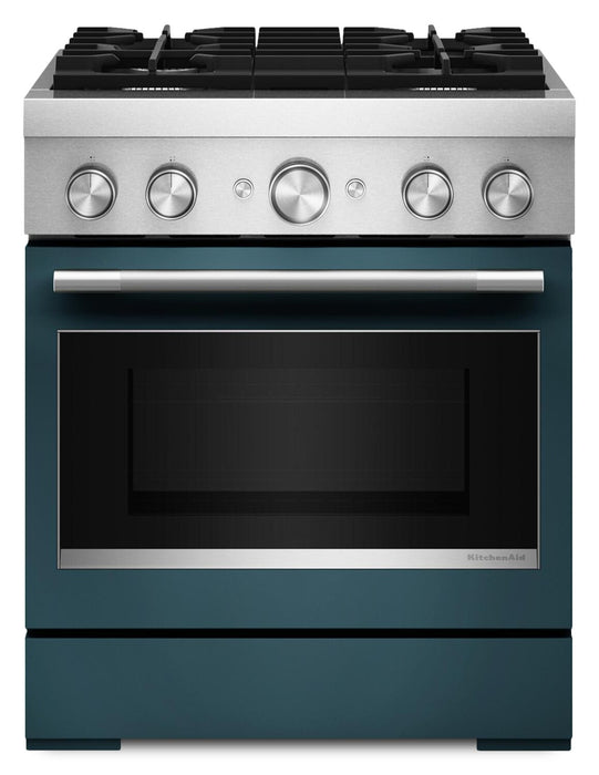 KitchenAid 4.1 Cu. Ft. Dual Fuel Range with No Preheat Air Fry Mode – Agave - KFDS930SAG