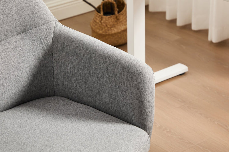 Stevie 23\" Swivel Office Chair with Adjustable Height – Grey 