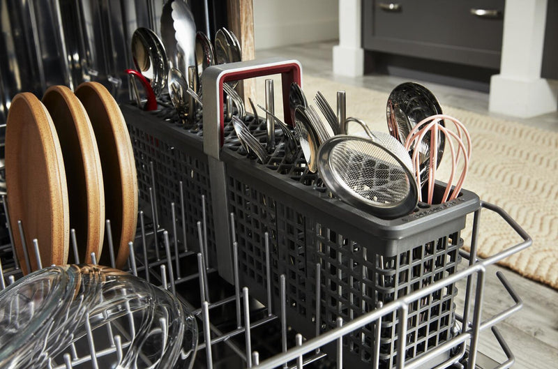 KitchenAid 24\" 47 dBA Dishwasher with Third Level Utensil Rack – PrintShield Stainless - KDFS224SPS