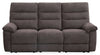 Jasper 81\" Chenille Fabric Reclining Sofa - Brown