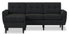 BLOK Modular Flared Arm Sofa Chaise - Charcoal 
