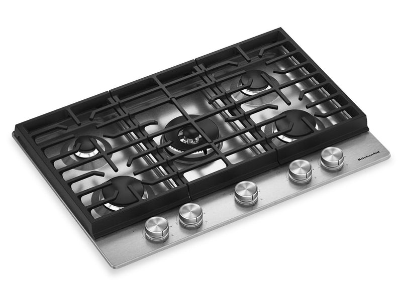  KitchenAid Gas-on-Metal Cooktop with CookShield Finish - Stainless Steel - KCGK730SSS