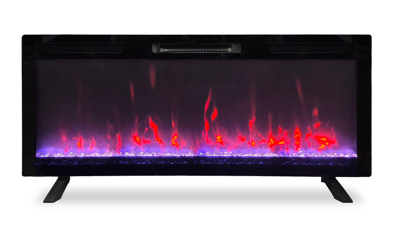 Mirage 48\" Modern Electric Fireplace - Black