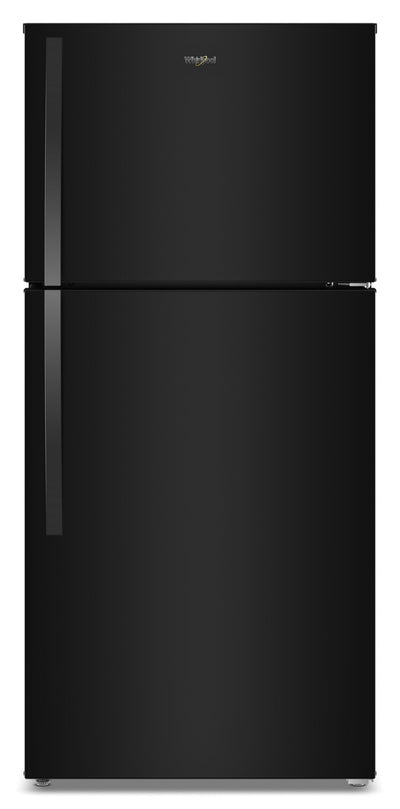 Whirlpool 29.5" 19 Cu. Ft. Top Freezer Refrigerator with Total Coverage Cooling - Black - WRTX7419SB | Réfrigérateur Whirlpool de 19 pi³ et de 29,5 po à congélateur supérieur avec refroidissement à couverture totale - noir - WRTX7419SB