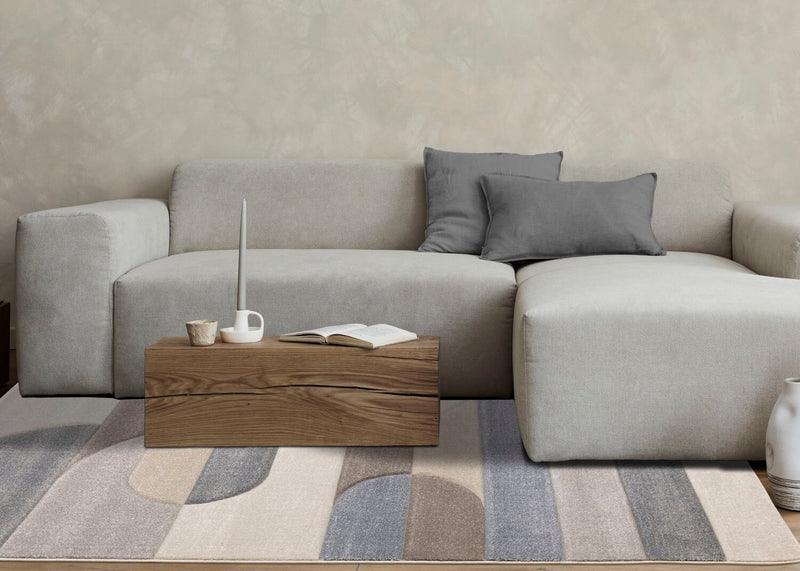 Farrah Blue Grey Area Rug - 6'7\" x 9'6\"