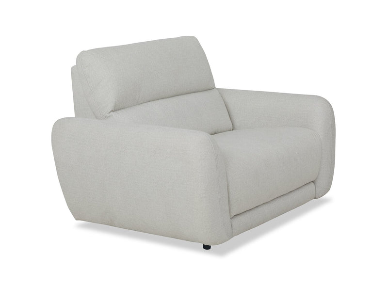 Cindy Crawford Home Kailyn 54\" Fabric Power Reclining Chair with Power Headrest - Beige 