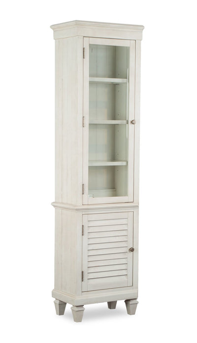 Baron 22” Rustic Pine Pier with Storage and Cable Management - Alabaster | Section latérale rustique Baron de 22 po avec rangement et système de gestion des câbles - albâtre