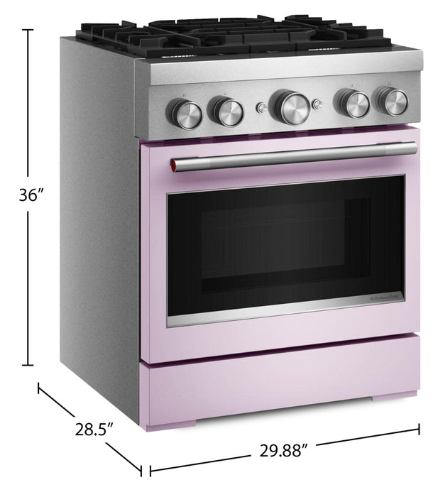KitchenAid 4.1 Cu. Ft. Dual Fuel Range with No Preheat Air Fry Mode – Wildflower - KFDS930SWF