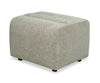 Cove 27\" Chenille Fabric Ottoman – Olive