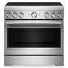 KitchenAid 36\" 5.1 Cu. Ft. Freestanding Induction Range with No Preheat Air Fry – Stainless Steel - KFIS936SSS