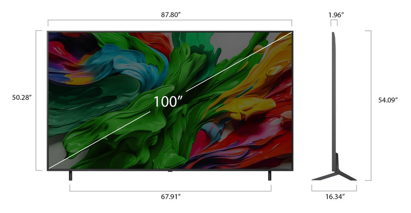 LG 100\" QNED evo AI QNED85 MiniLED 4K Smart TV (100QNED85AU.ACC)