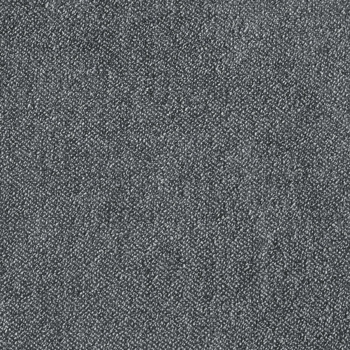 Amos Upholstered Platform Bed in Charcoal Fabric with Channelled Headboard - Queen Size