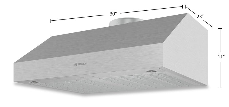 Bosch 30\" 800 Series Smart Under-Cabinet Range Hood - DUH80553UC