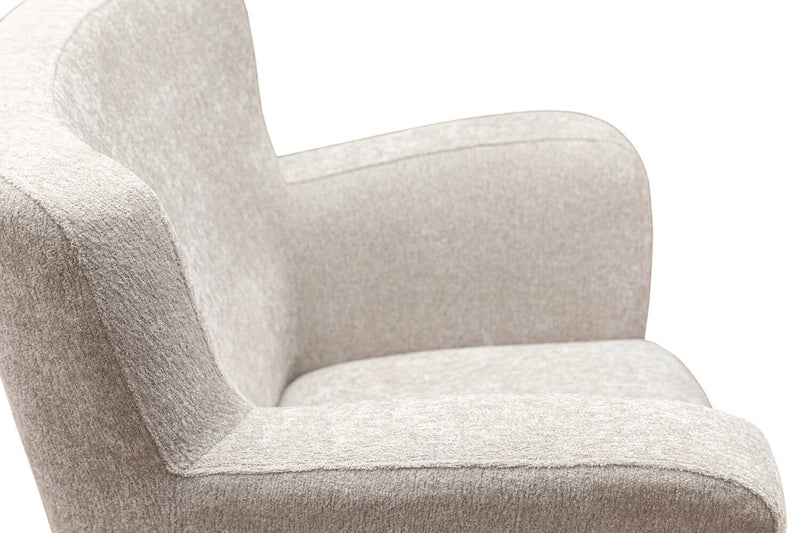 Zello 29.75\" Linen-Look Fabric Accent Chair - Linen