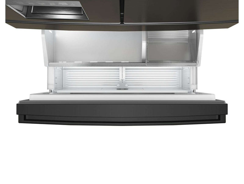 Whirlpool 36\" 22 Cu. Ft. True Counter Depth French Door Refrigerator – Black Stainless Steel - WRMC7036RV