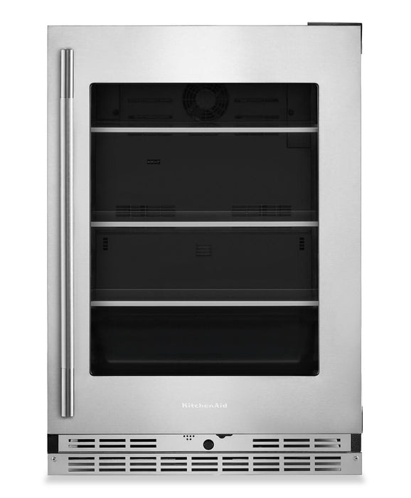 KitchenAid 24\" Undercounter Refrigerator with Metallic Accents – PrintShield Stainless - KURL524SPS