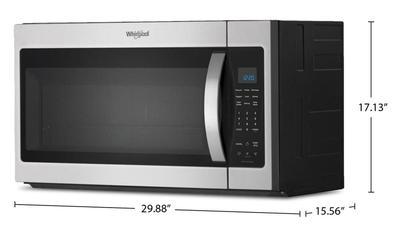 Whirlpool 1.9 Cu. Ft. Over the Range Microwave with Sensor Cooking –  Stainless Steel - YWMMS3230SZ