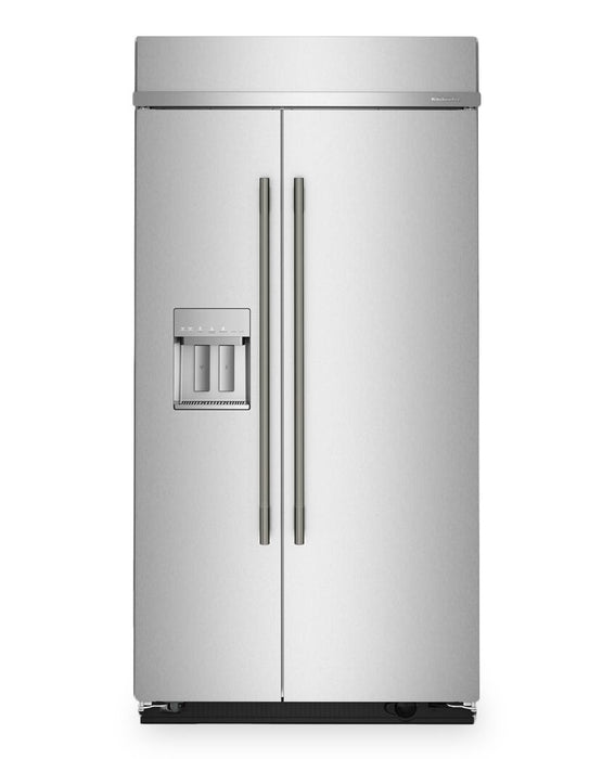 Kitchenaid 42\" 25.1 Cu. Ft. Built-In Side-by-Side Refrigerator – Stainless Steel - KBSD742SPS