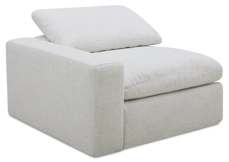 Sky Modular 91.5\" Fabric Power Reclining Loveseat with Removable Feather Down Cushions - Nathan Wheat