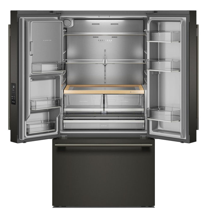 KitchenAid 30 Cu. Ft. French Door Refrigerator – Black Ore - KRFF436SBE 
