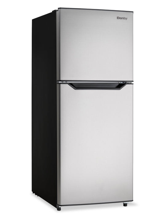 Danby 23.44” 11 Cu. Ft. Apartment Size Top Mount Refrigerator – Stainless Steel - DFF116B2SSDBL
