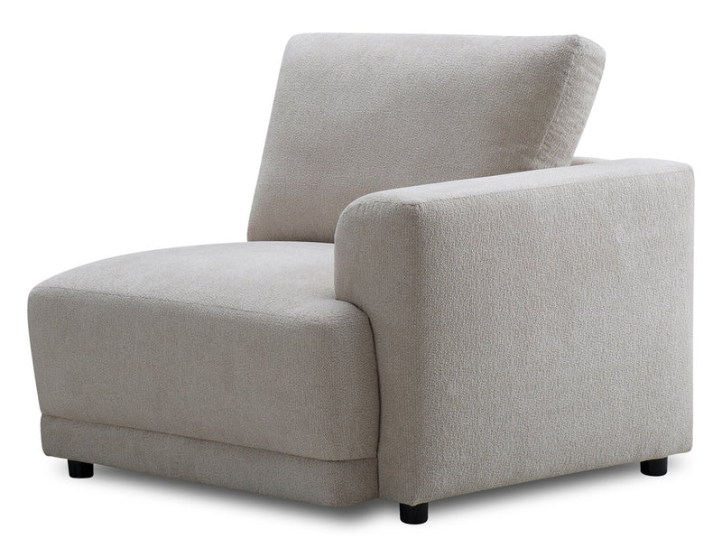 Voyage Modular Fabric Right-Facing Chair with Removable Back Cushions – Beige