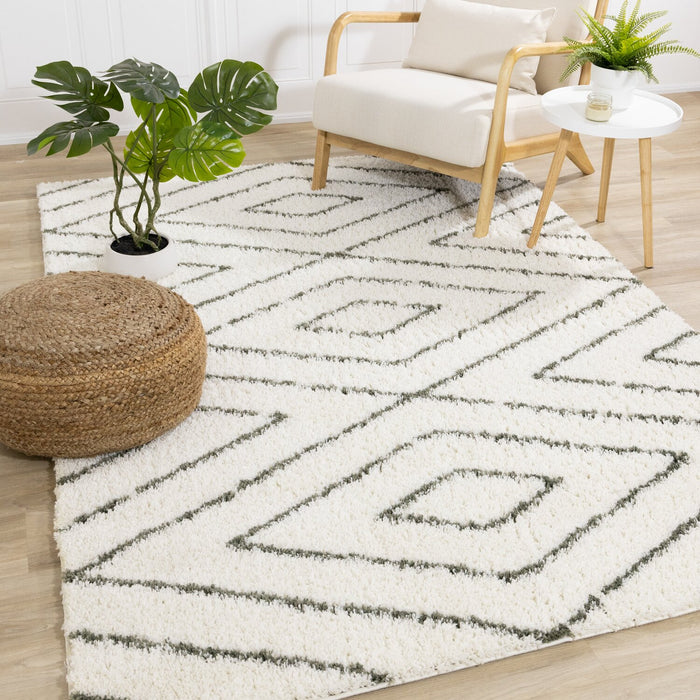Pascal Multi-Colour Shag Area Rug - 7'10\" x 10'6\"
