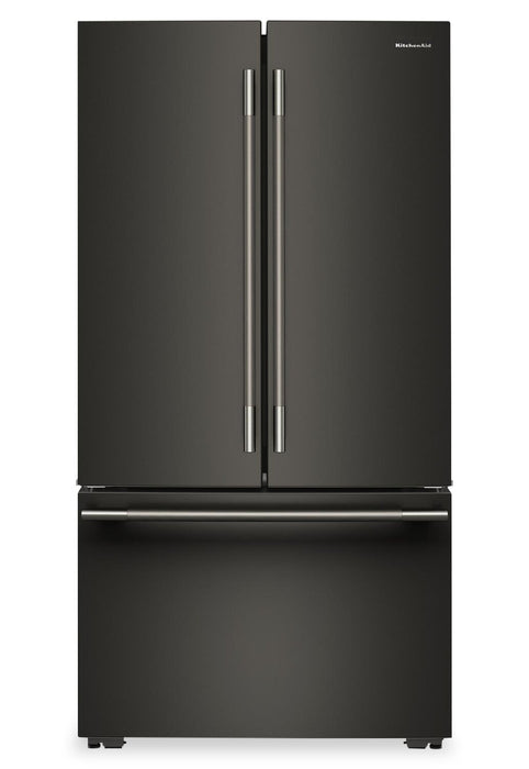 KitchenAid Counter-Depth French Door Refrigerator with Internal Water Dispenser – Black Ore - KRFC336SBE