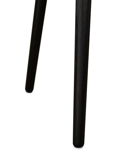 Viola 20\" Modern Round End Table – Black Ash 