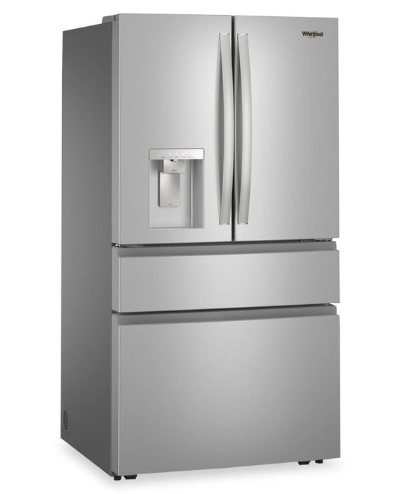 Whirlpool 36\" 29 Cu. Ft. French Door Refrigerator – Fingerprint-Resistant Stainless Steel - WRMF3636SZ