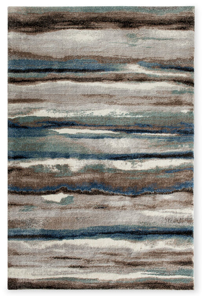 Lorin 5' x 7' Machine Woven Area Rug – Multicolour  | Carpette Lorin tissée à la machine de 5 pi x 7 pi - multicolore