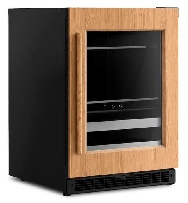 KitchenAid 24\" Beverage Centre with Wood-Front Racks – Panel Ready - KUBL524SPA