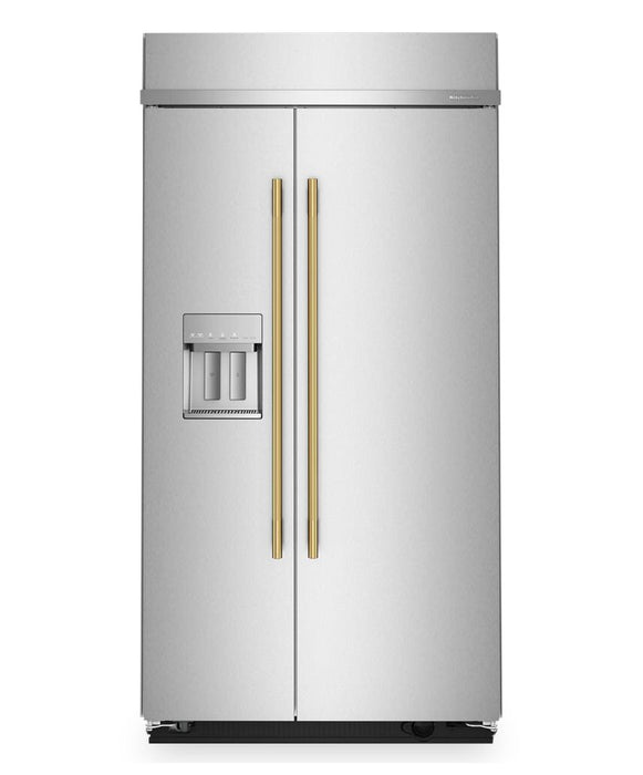 Kitchenaid 42\" 25.1 Cu. Ft. Built-In Side-by-Side Refrigerator – Stainless Steel - KBSD742SPS